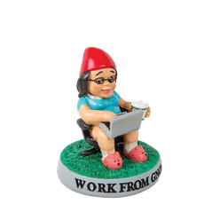 Female Work From Home - Desktop Gnome