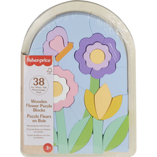 Wooden Flower Puzzle Blocks