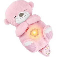 Soothe & Snuggle Portable Plush Otter - Pink